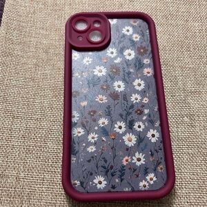 iPhone 14 Plus Case Wine Color Daisies
See description for compatible iPhones